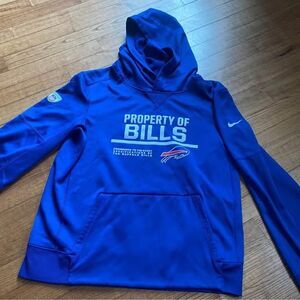 Youth Nike kids Buffalo Bills hoodie - size LG 14/16 boys girls! EUC One spot